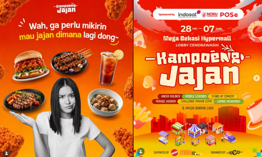 Poster Festival Kampoeng Jajan 2026 di Mega Bekasi Hypermall