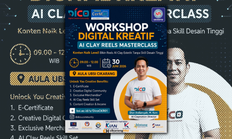 Workshop AI Clay Reels Masterclass di UBSI Kampus Cikarang