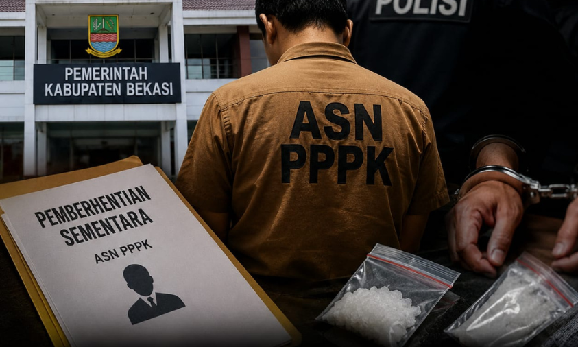 ASN PPPK Terjerat Kasus Narkotika, Pemkab Bekasi Berlakukan Sanksi Pemberhentian Sementara