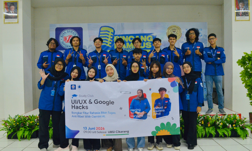 HIMSI UBSI DPC Cikarang Gelar Study Club UI/UX dan Google Hacks, Mahasiswa Antusias Ikuti Pembelajaran Interaktif