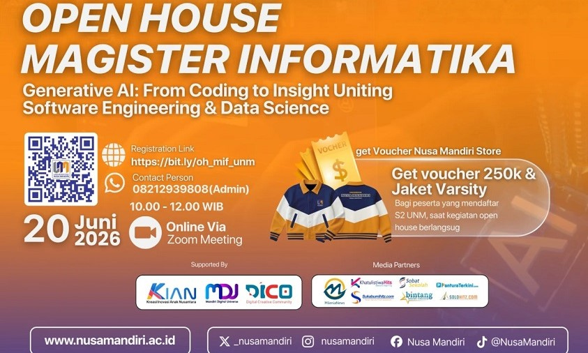 AI Makin Canggih, Siapkah SDM Indonesia? UNM Akan Gelar Open House Magister Informatika