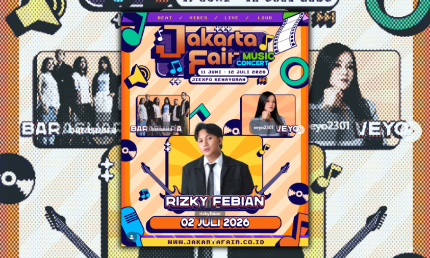 Rizky Febian, Barasuara, dan Veyo di Jakarta Fair 2026